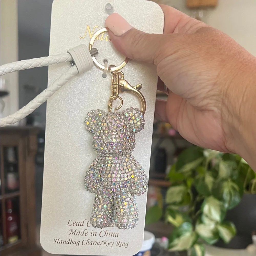 Sparkling Bear Bag Charm - Picture 1 of 3